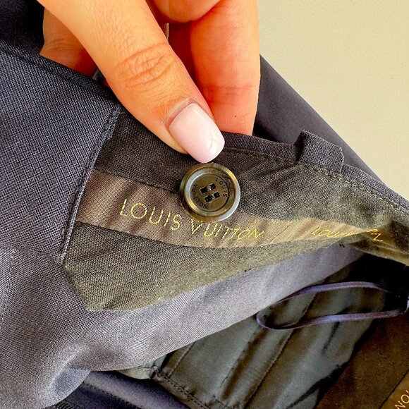 Louis Vuitton Authentic Pants Dark Blue M/40 Women - Picture 10 of 16